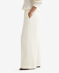 Pantalon à jambe large en coton Isla