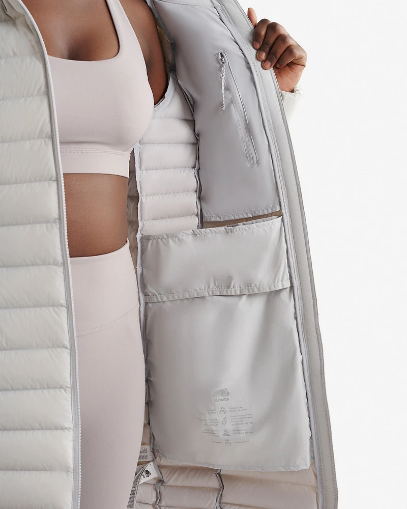 Roots Down Packable Long Jacket