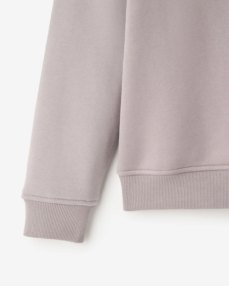 Chandail à col rond essentiel en molleton Nuage