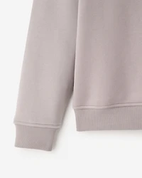 Chandail à col rond essentiel en molleton Nuage