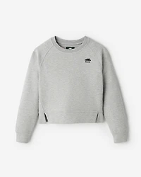 Chandail à col rond Interlock Recover pour filles