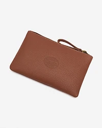 Pochette moyenne à glissière en cuir Nuage