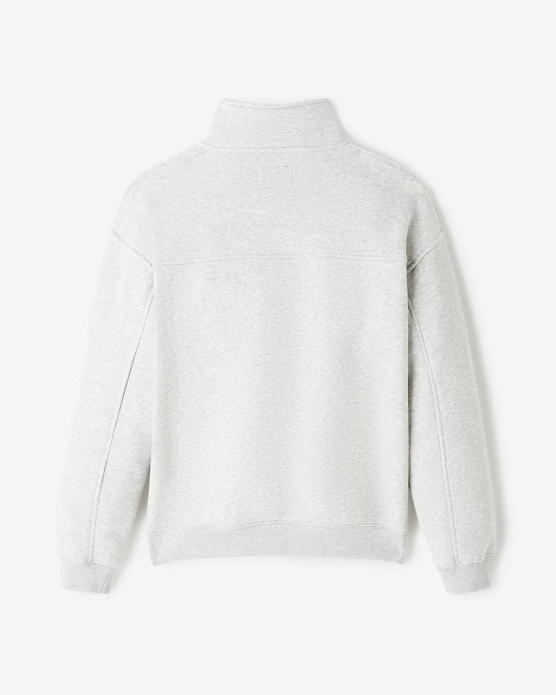 Chandail à glissière un quart en molleton Nuage coupe Un