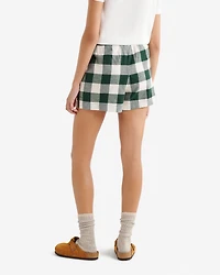 Womens Plaid Pajama Short