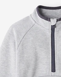 Chandail à demi-glissière en tissu interlock Recover pour tout-petits