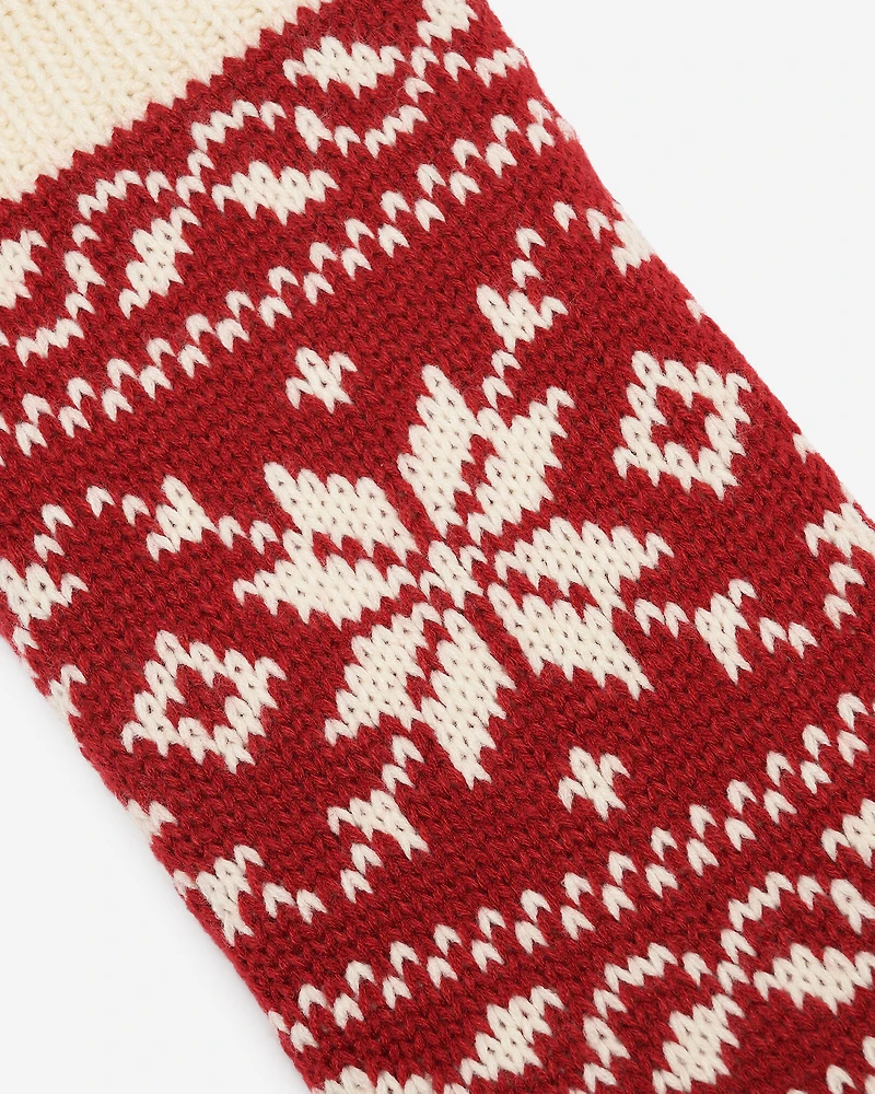 Bas de Noël style vie Cabane