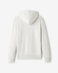 Chandail à capuchon et glissière avec appliqué Roots