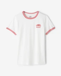 T-shirt à bordures contrastantes Cooper pour femme