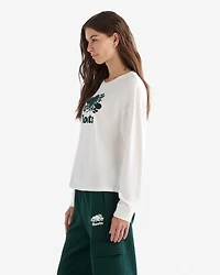 T-shirt à manches longues en coton bio Cooper pour femme