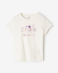 T-shirt ajusté à motif floral pour enfants
