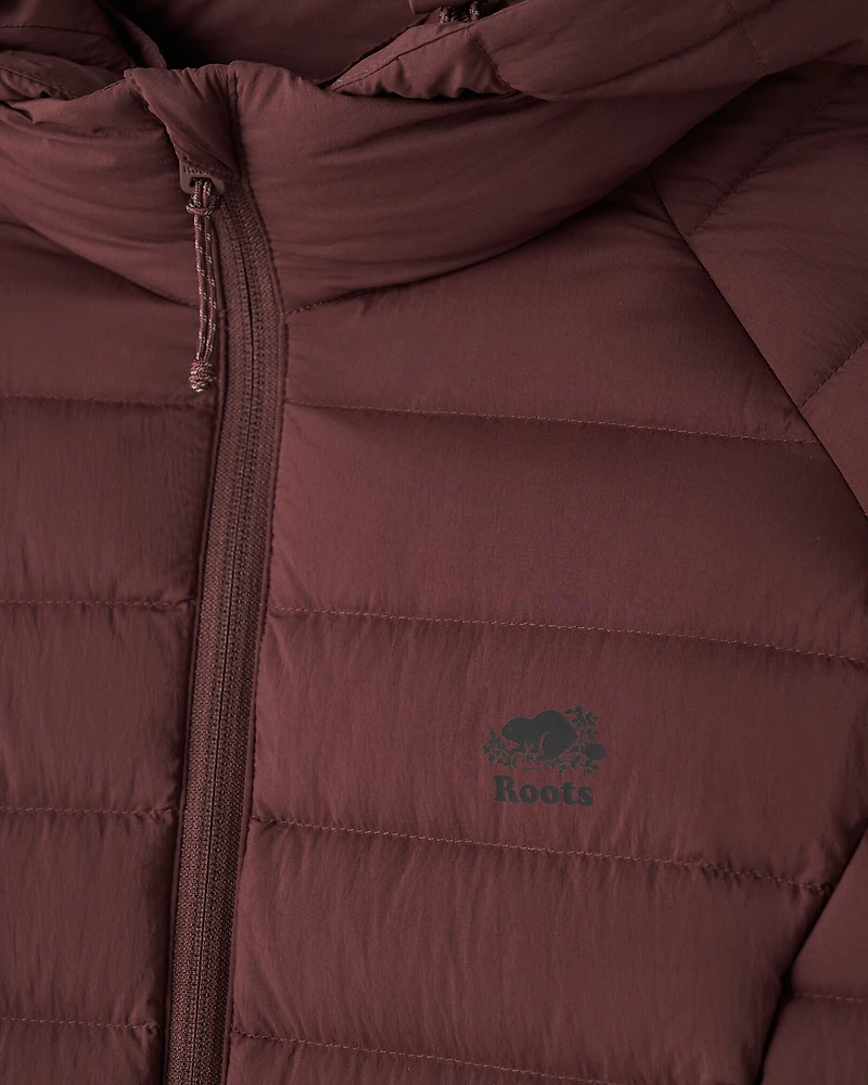 Blouson long en duvet compressible Roots