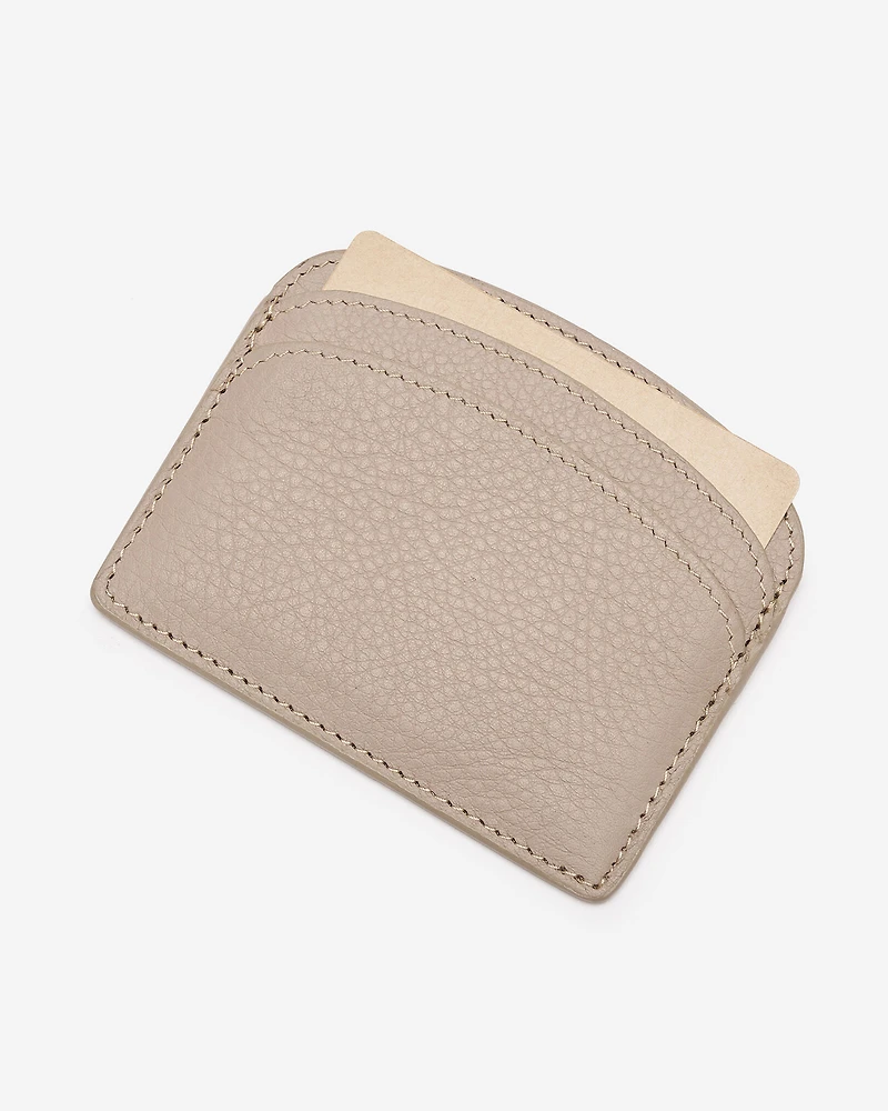 Porte-cartes en demi-lune en cuir Cloud