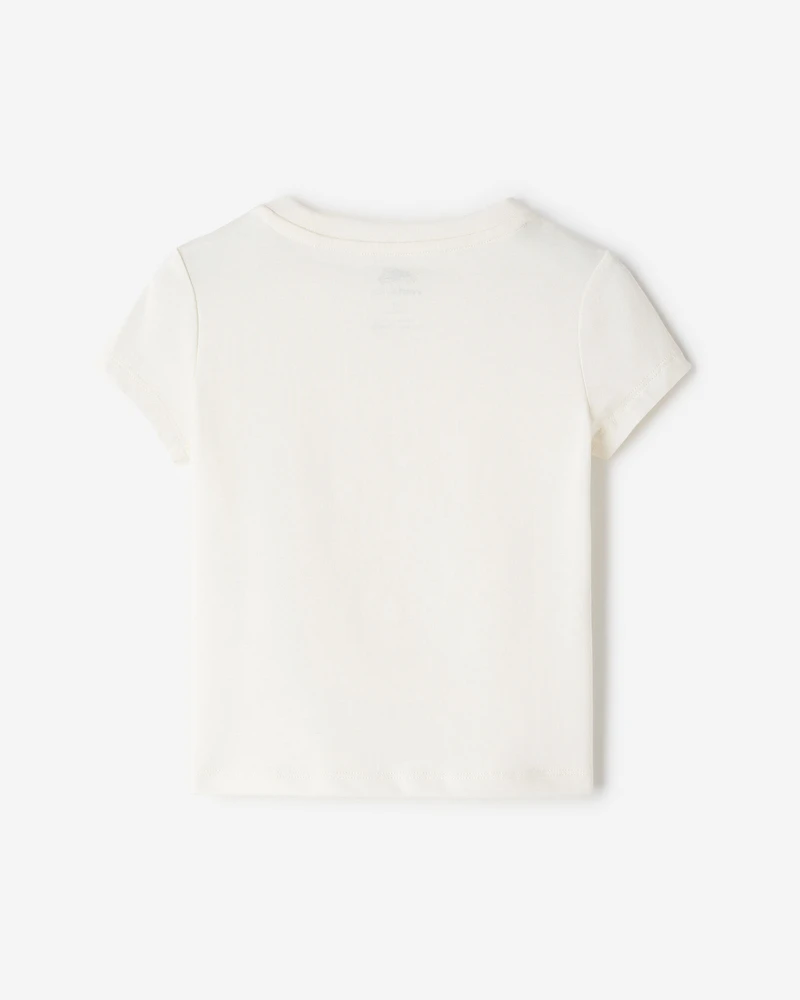 T-shirt ajusté à motif floral pour tout-petits