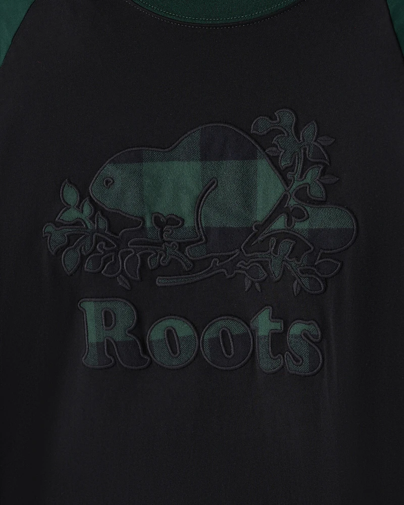 Mens Cooper Plaid Raglan Long Sleeve T-Shirt