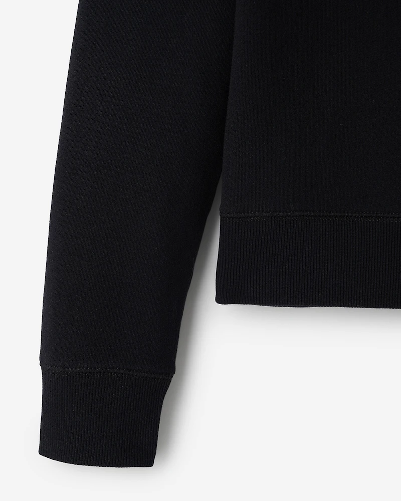 Chandail original à col rond en molleton de coton bio