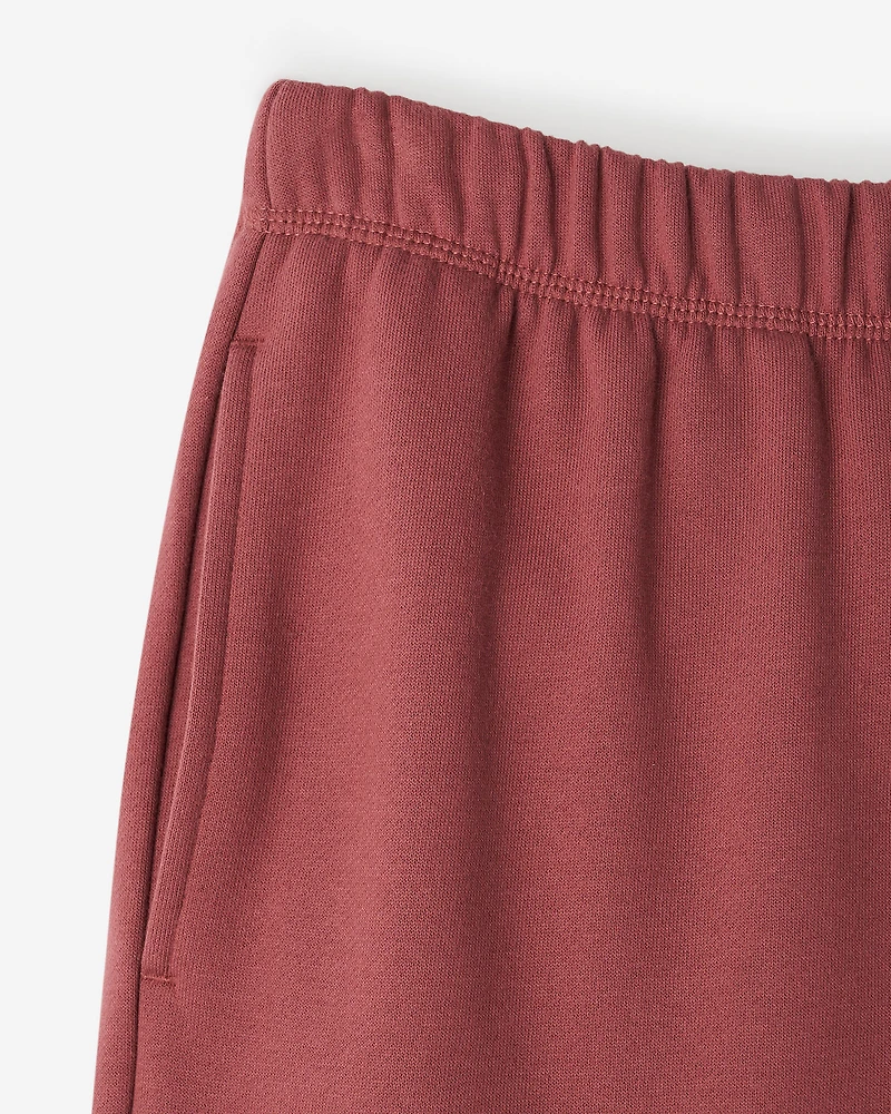 Pantalon à jambe large en molleton de coton bio Cooper