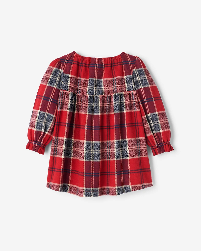Baby Plaid Tidings Dress