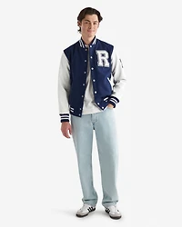 Blouson universitaire rétro pour homme