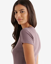 Roam Rib Fitted Short Sleeve Top
