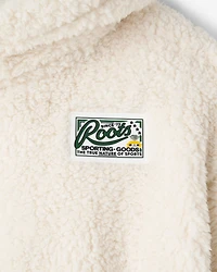 Chandail à capuchon et glissière en molleton style mouton Creekside pour enfants