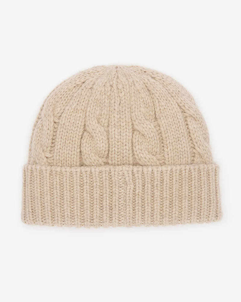 Tuque en laine à torsades Larkin
