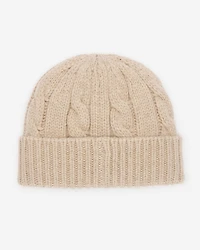 Tuque en laine à torsades Larkin