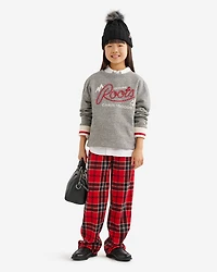 Chandail à col rond avec appliqué Cabane pour enfants