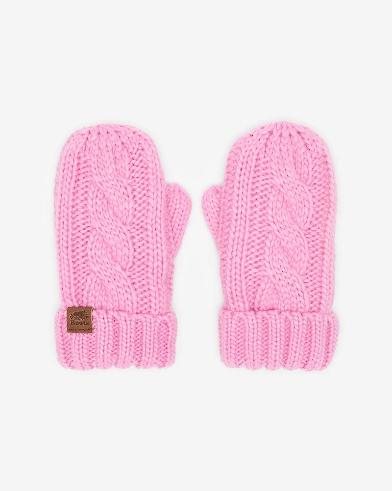 Mitaines à torsades Olivia pour enfants