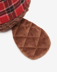 Castor en peluche Cabane