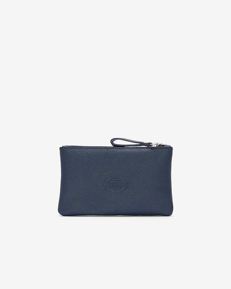 Pochette moyenne à glissière en cuir Cervino