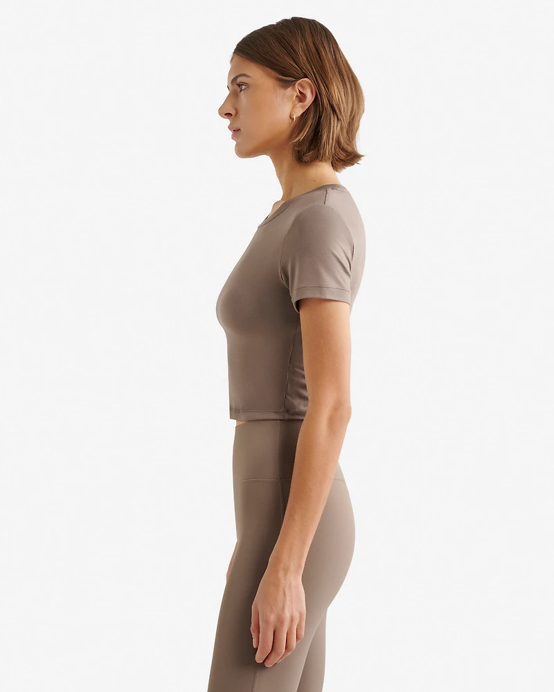 Renew Knit Crop T-Shirt