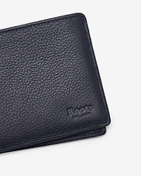 Portefeuille mince à rabat latéral en cuir Cervino