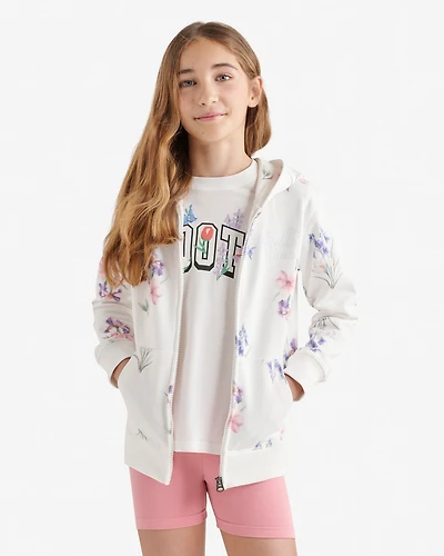 Kids Cooper Floral Full Zip Hoodie