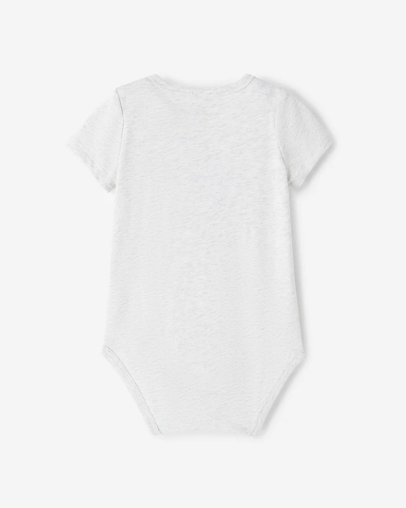 Combinaison à manches courtes Cooper en coton bio pour bébés