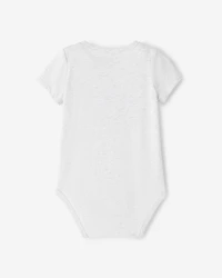 Combinaison à manches courtes Cooper en coton bio pour bébés