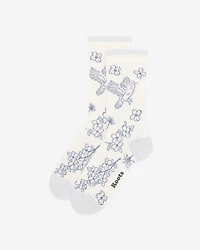 Womens Floral Sock