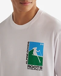 T-shirt à manches longues rétro alpin pour homme