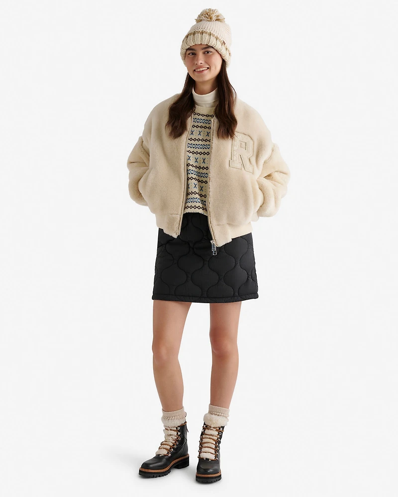 Blouson universitaire en mouton