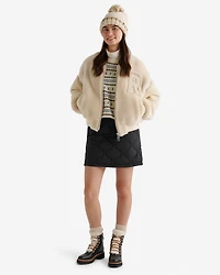 Blouson universitaire en mouton