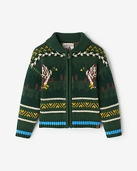 Toddler Cabin Shawl Fair Isle Cardigan