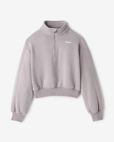 Chandail à demi-glissière en molleton Nuage pour filles