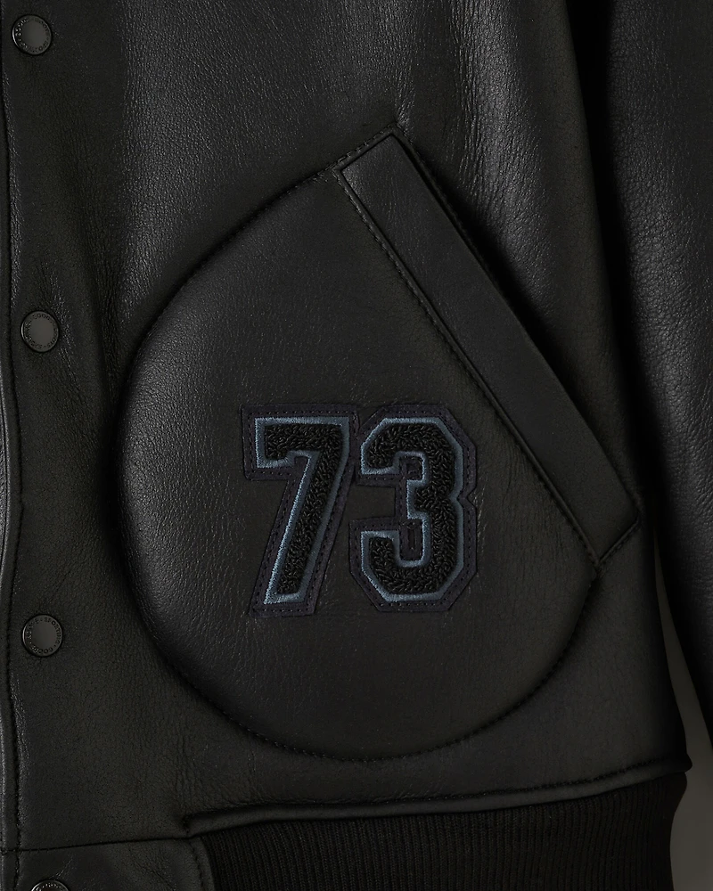Shearling Varsity Jacket