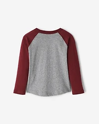 T-shirt style baseball Cooper en coton bio pour tout-petits