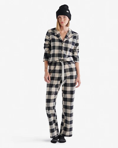 Womens Park Plaid Pajama Set