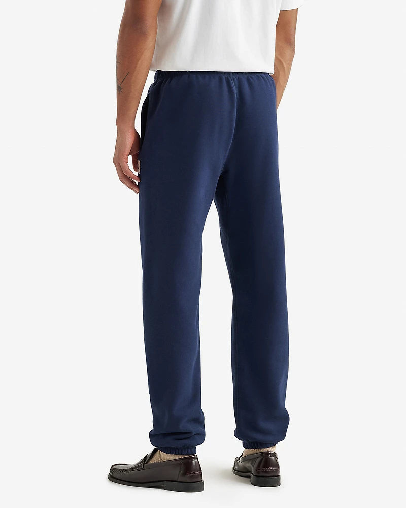 Pantalon en molleton avec appliqué à carreaux