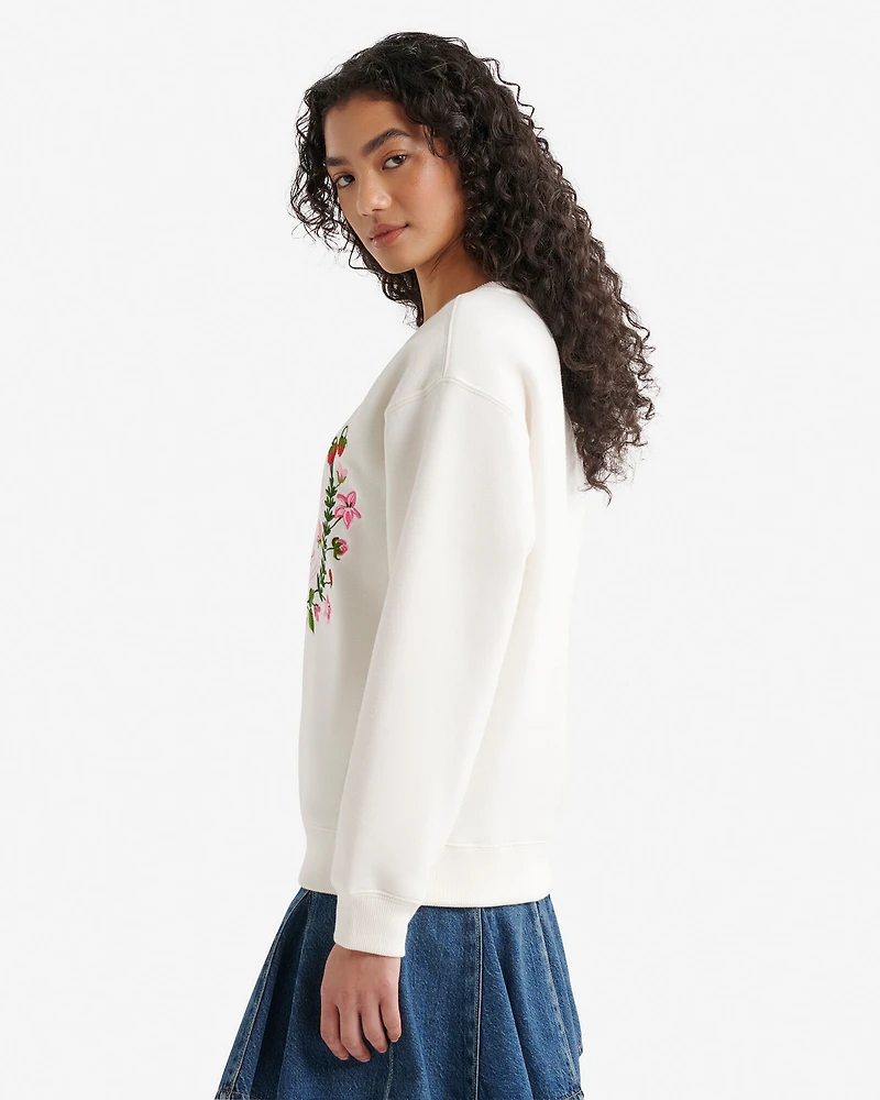 Chandail à col rond en molleton Amour Studio