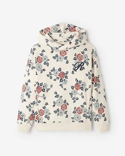 Chandail à capuchon motif floral