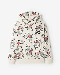 Chandail à capuchon motif floral