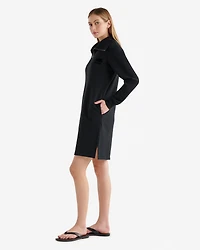 Organic Cooper Half Zip Dress