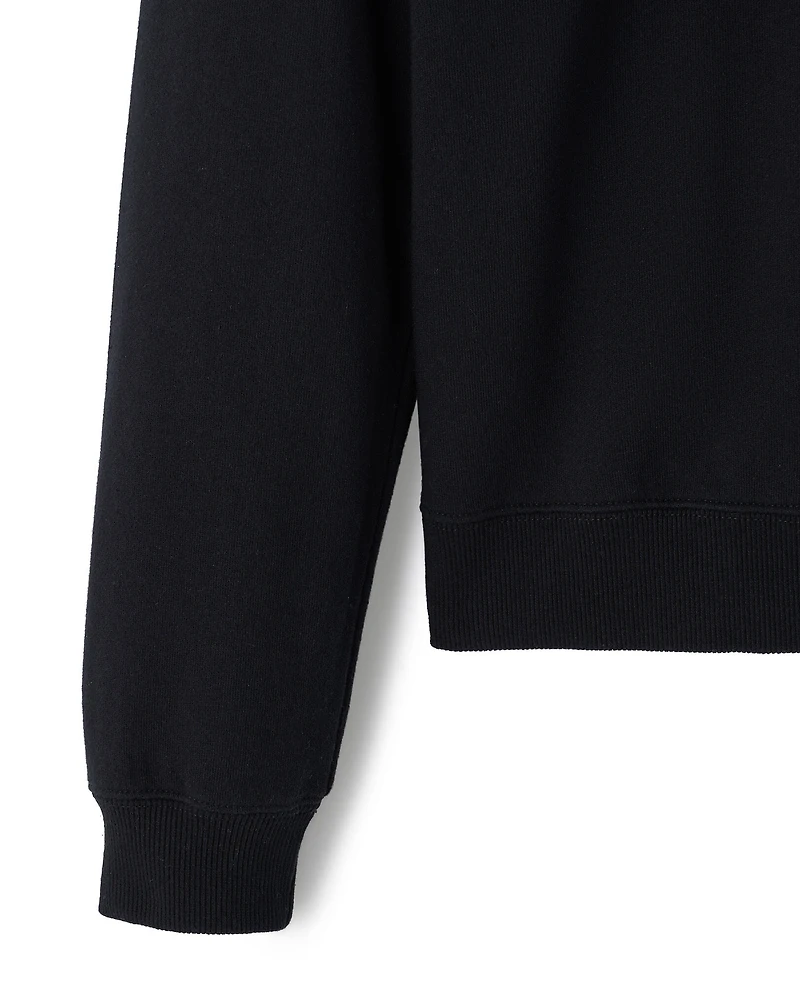 Chandail col en V molleton de coton bio Cooper